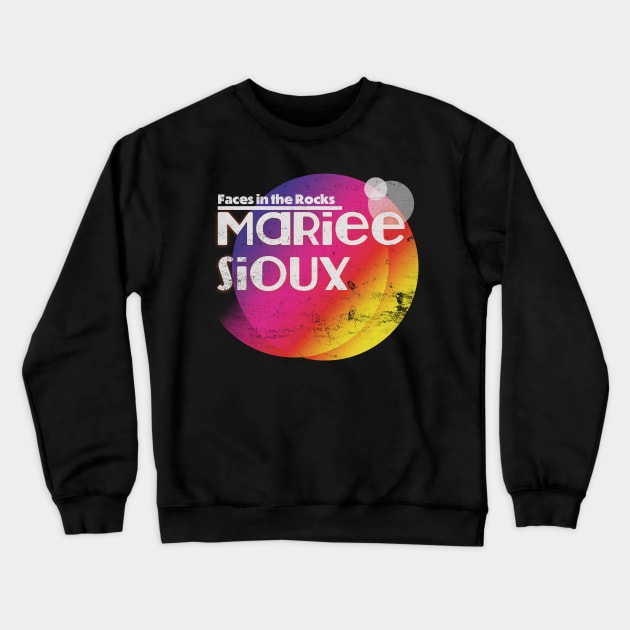 Mariee Sioux faces in the rocks Crewneck Sweatshirt by Billybenn